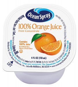 Ocean Spray Bulk Preservative-Free Orange Juice Boxes, 48-Pack