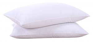 Puredown Natural Goose Down Feather Soft Pillow, 2-Pack