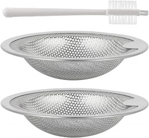 Qtimal Stable Kitchen Sink Strainer Baskets, 2-Pack