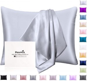 Ravmix 600-Thread Count Mulberry Silk Pillowcase
