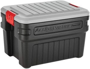 Rubbermaid ActionPacker Emergency Storage Bins, 2-Pack