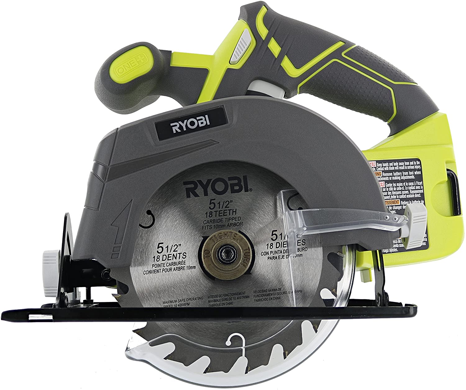 RYOBI One P505 Battery Powered Circular Saw, 5.5-Inch