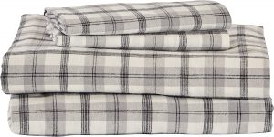 Stone & Beam Buffalo Plaid Rustic Flannel Bed Sheet Set, 4-Piece