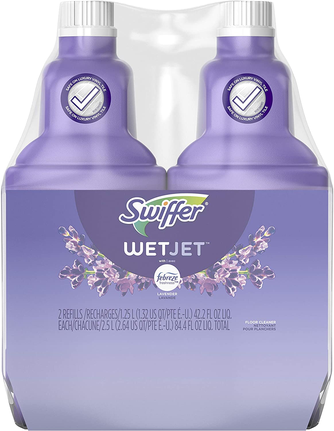 Swiffer WetJet Fast Drying Mopping Solution, 2-Pack