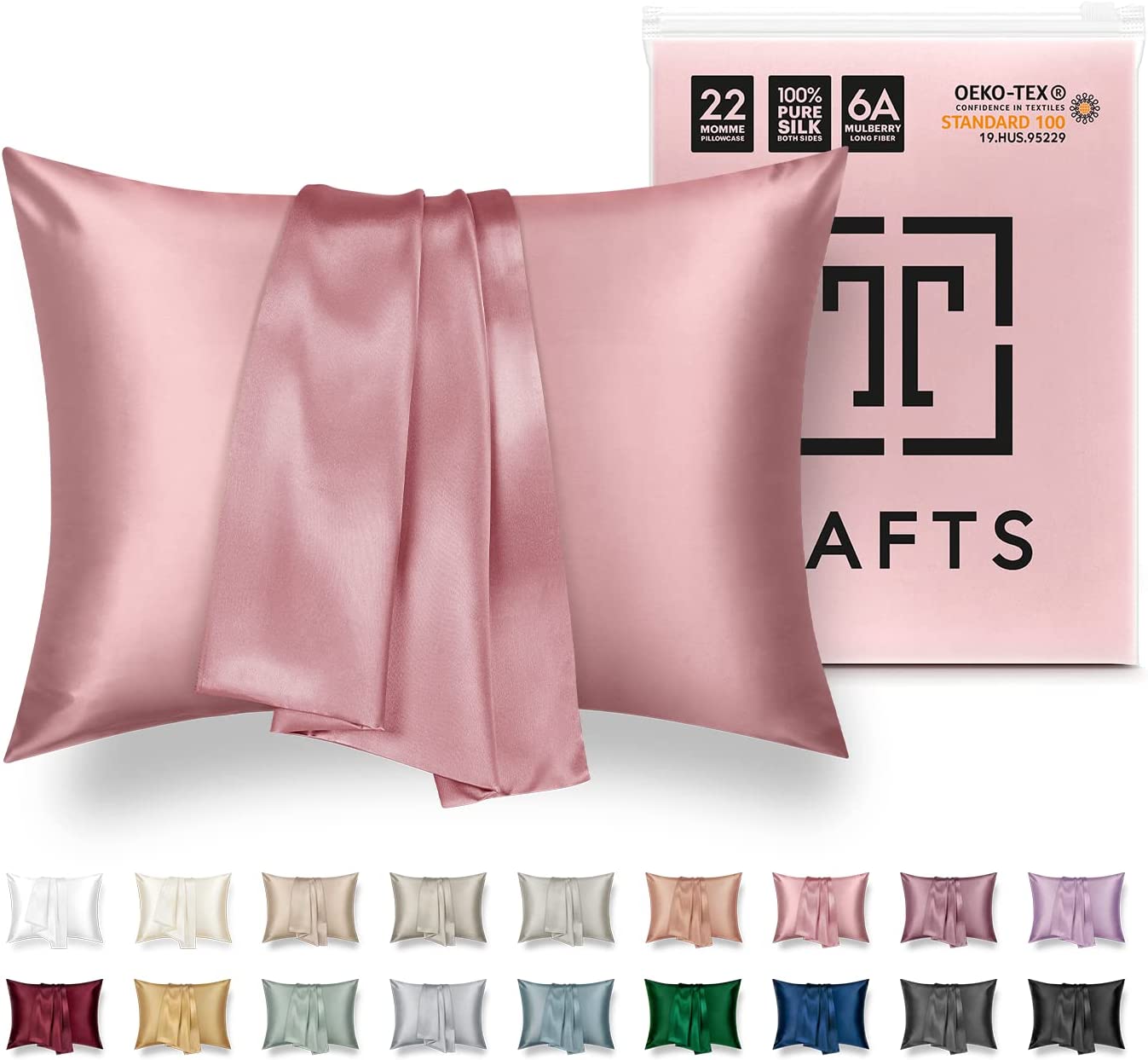 Tafts Moisturizing Anti-Acne Silk Pillowcase