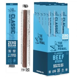 The New Primal Zero Sugar On-The-Go Beef Sticks