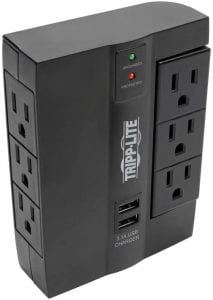 Tripp Lite Personal Home In-Wall Surge Protector, 6-Outlet