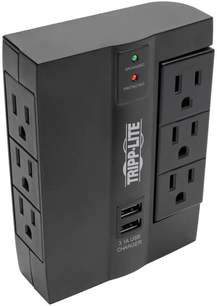 Tripp Lite 6-Outlet In-Wall Surge Protector & Power Strip