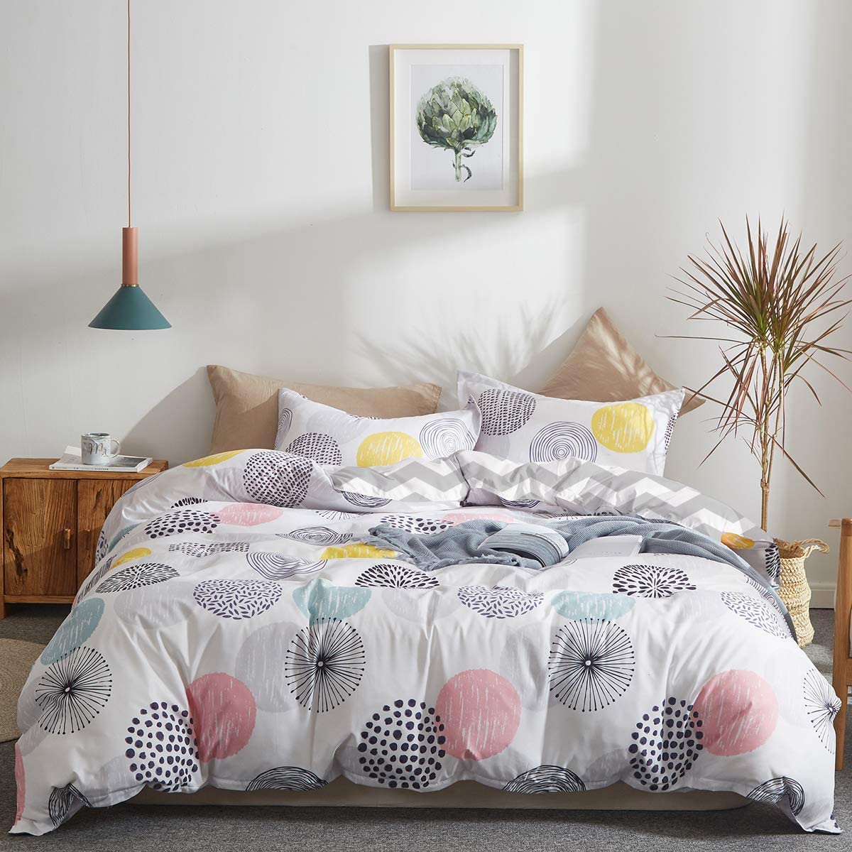 Uozzi Bedding All Season Twin Comforter Set, 3-Piece