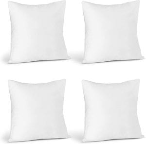 Utopia Bedding Long-Lasting Plush Throw Pillow Inserts, 4-Pack