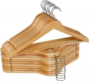 Utopia Home Non-Slip Premium Wooden Hangers, 20-Pack