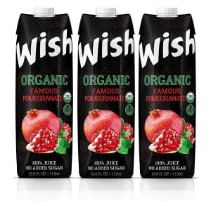 Wish Juice Organic Pomegranate Juice, 3-Pack