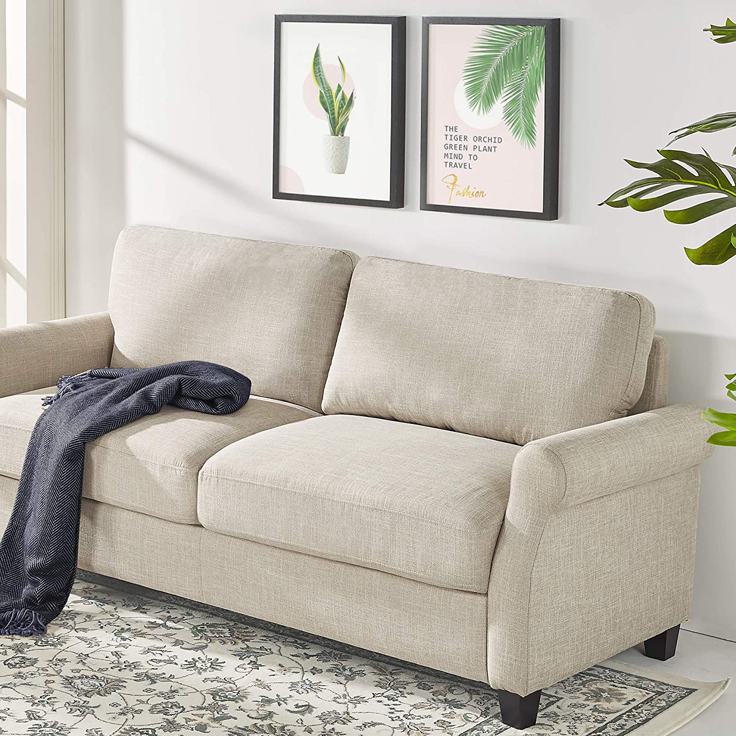 Zinus Josh Polyester Cushioned Couch