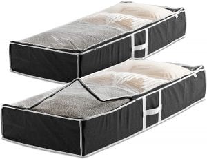 Zober Non-Woven Polypropylene Material Under Bed Storage, 2-Pack
