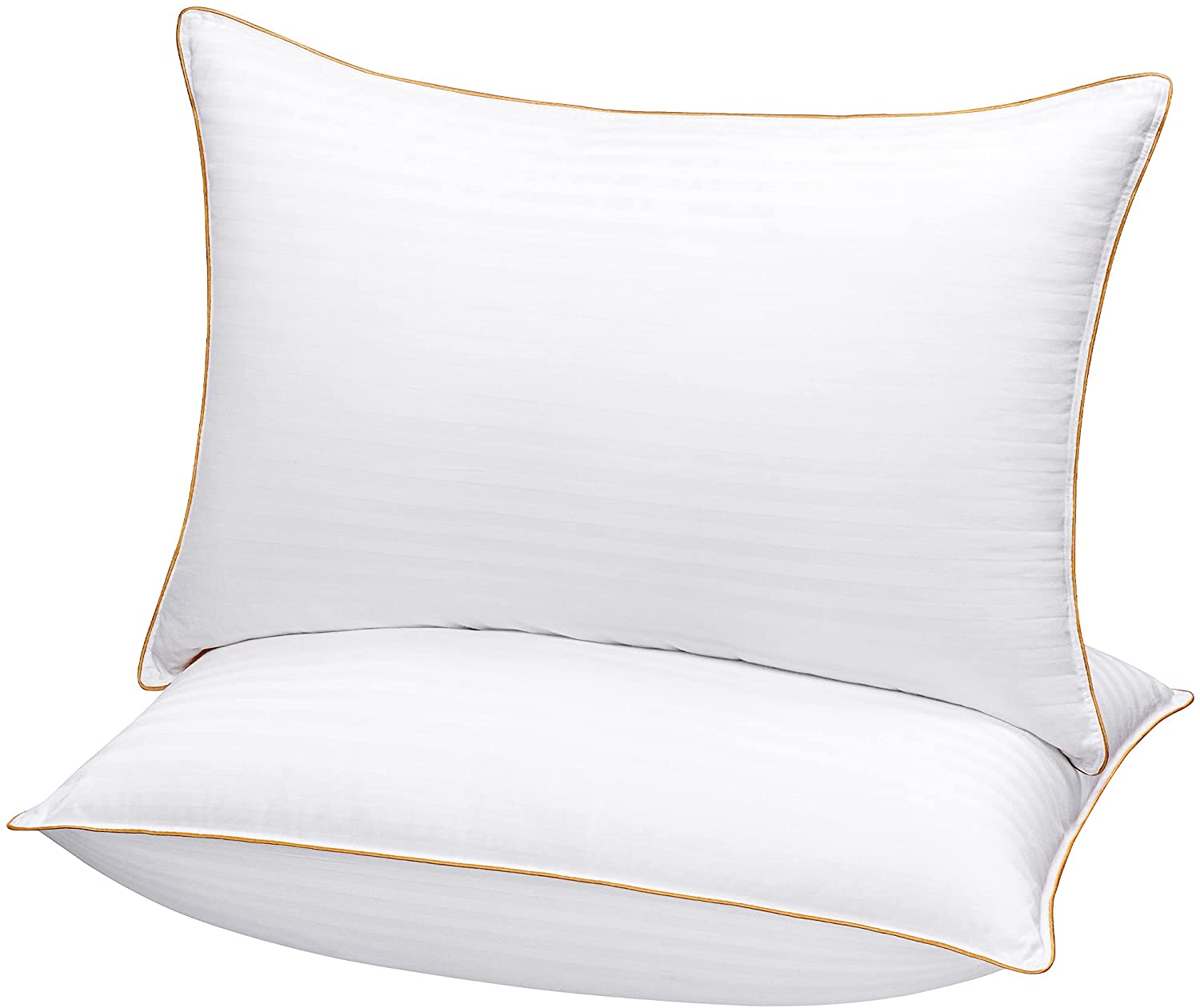 5 STARS UNITED Fiber Filled King Size Pillows, Set Of 2