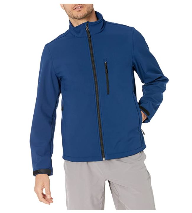 Amazon Essentials Water-Resistant Softshell Jacket For Men