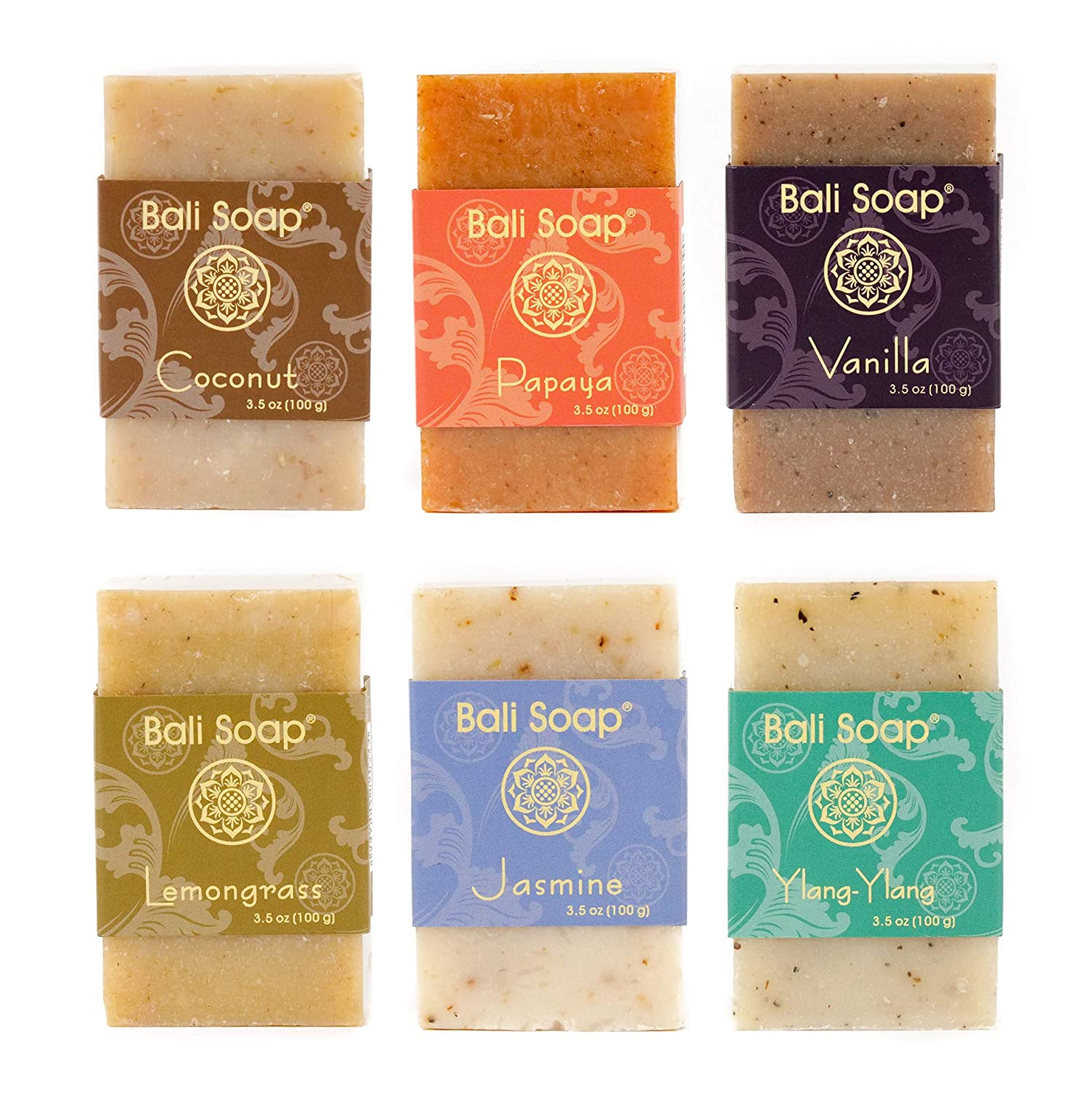 Bali Soap Organic Exfoliating Bar Soap, 6-Pack