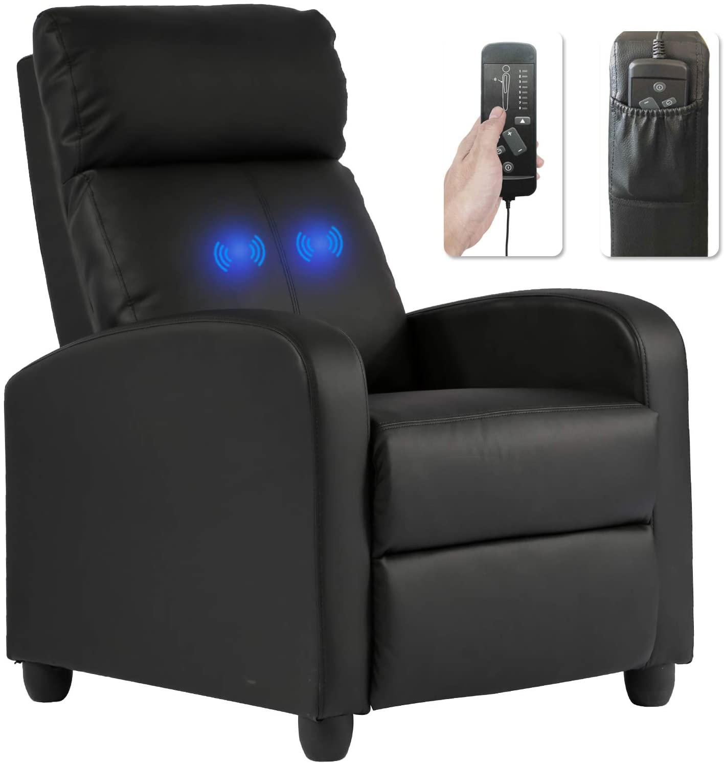 BestMassage Adjustable Leaning Massage Chair