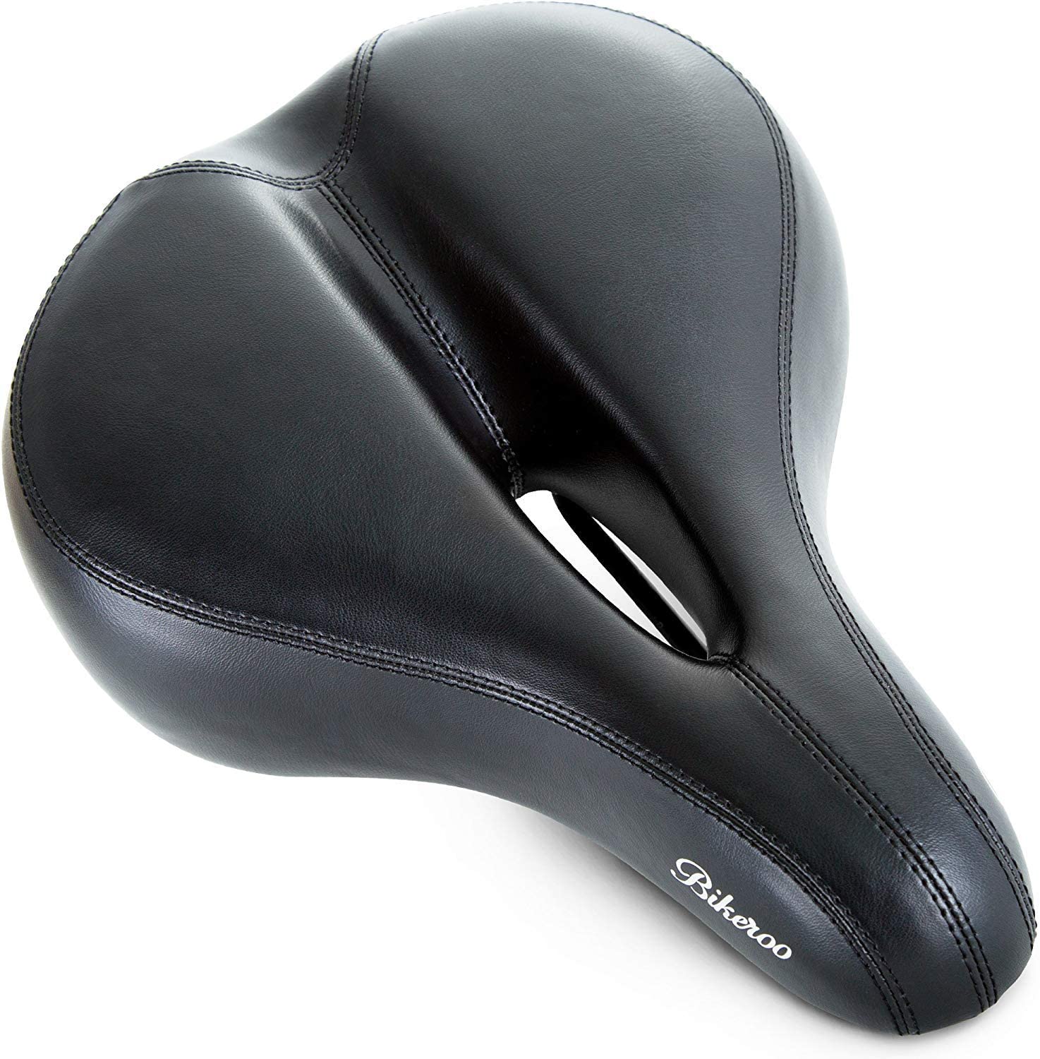 Lachi Bike Saddle Big Bicycle Seat,With Wide Cushion Shockproof Design for Women Men Fit for Mountain Bike,Road Bikes,Indoor Spinning Exercise Bikes 