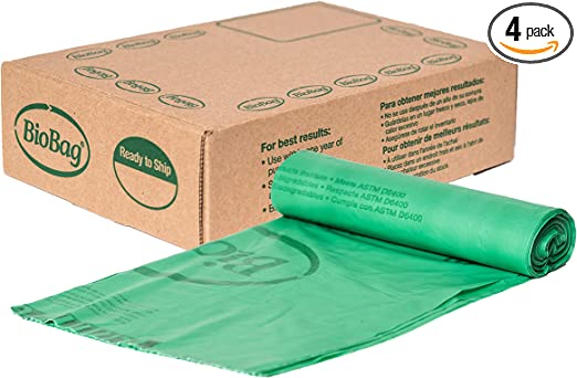 BioBag Non-GMO Biodegradable Trash Bags, 13-Gallon