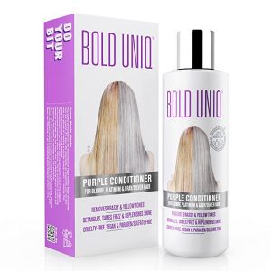 Bold Uniq Detangling Purple Shampoo For Blonde Hair, 8-Ounce