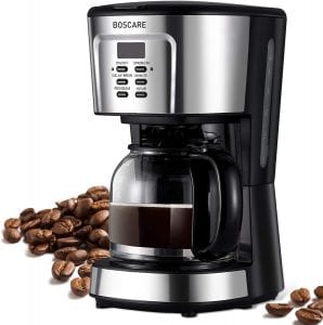 BOSCARE Programmable Drip 12-Cup Coffee & Espresso Machine