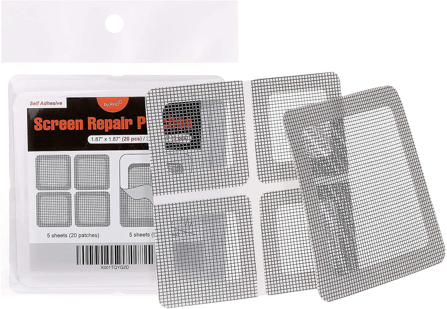 by.RHO Tool-Free Door & Window Screen Repair Patch Kit