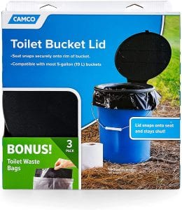 Camco On-The-Go Toilet Seat For Bucket & Lid
