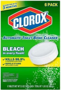 Clorox Automatic Toilet Bowl Cleaner Tablet, 6-Pack