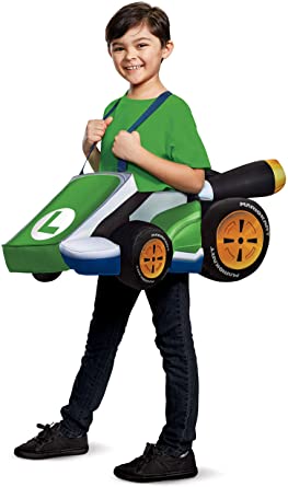 Disguise Super Mario Bros. Luigi Kart Child Car Costume