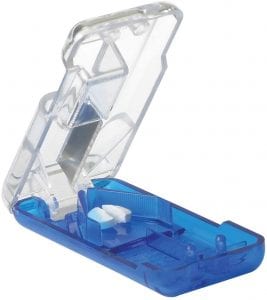 Ezy Dose Plastic Compact Pill Cutter Splitter & Dispenser