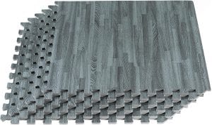 FOREST FLOOR Wood Grain Interlocking Foam Floor Mats