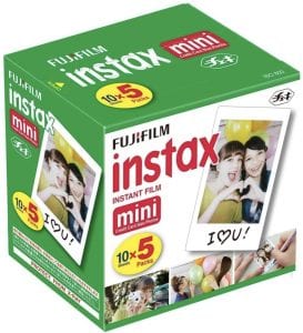 Fujifilm Instax Mini Wallet-Sized Film, 5-Pack
