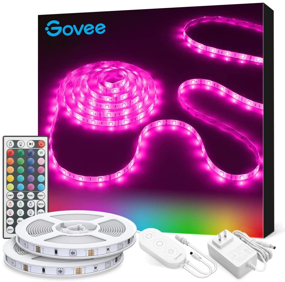 Govee LED RGB Strip Rope Lights, 32.8-Feet