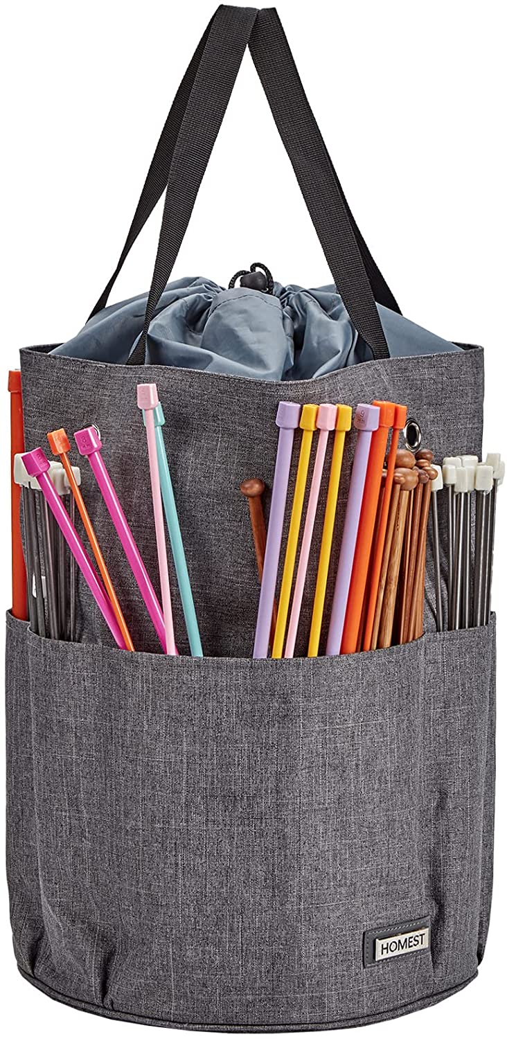 HOMEST Hands-Free Carry Portable Knitting Bag