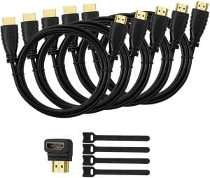 HUANUO Personal HDMI Extender Cable, 5-Pack