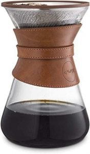 Kavako Stainless Steel Filter Coffee Pour Over Maker, 37-Ounce