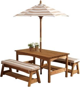 KidKraft Outdoor Table & Bench Patio Dining Set