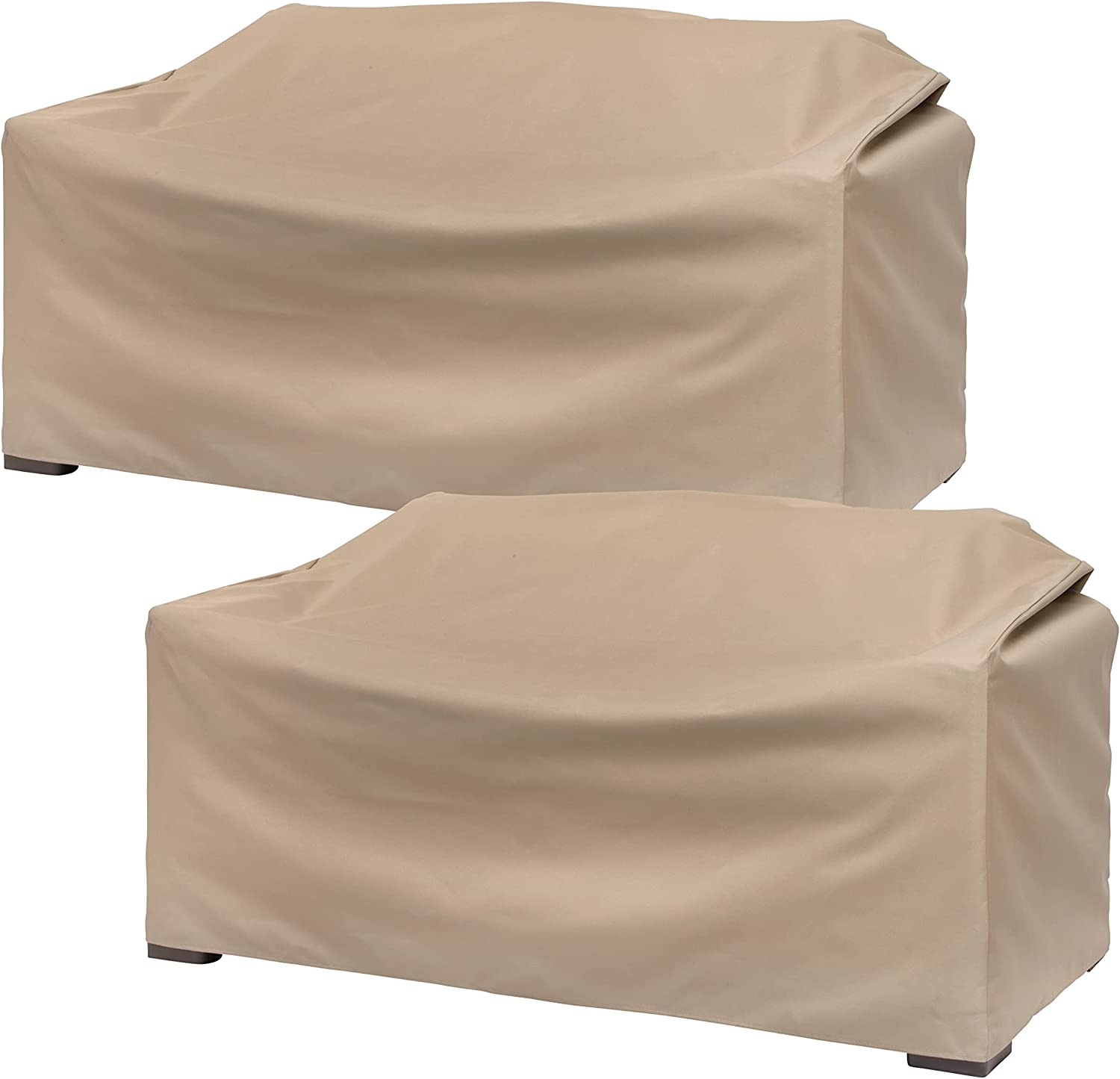 Modern Leisure Easy Clean Patio Furniture Loveseat Cover, 2-Pack