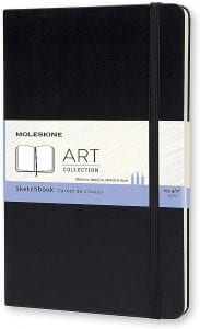 Moleskine Art Leather-Like Sketch Book, 104-Page