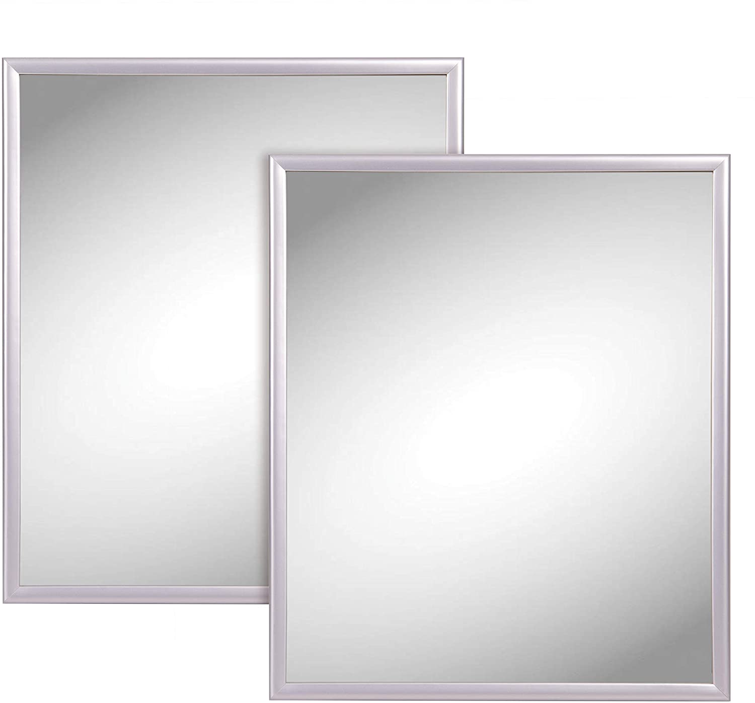 Mr. Kitchen Silver Trim Wall Mirror, 10-Inch x 12-Inch