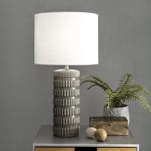 nuLOOM Home Morrissey Grey Table Lamp, 25-Inch