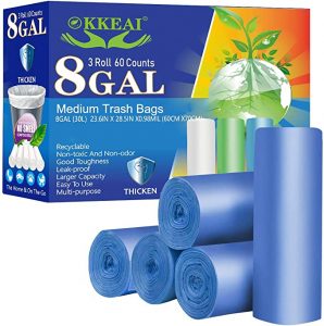 OKKEAI Non-Toxic Biodegradable Trash Bags, 8-Gallon