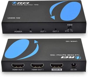OREI UltraHD 1 In 2 Out HDMI Splitter