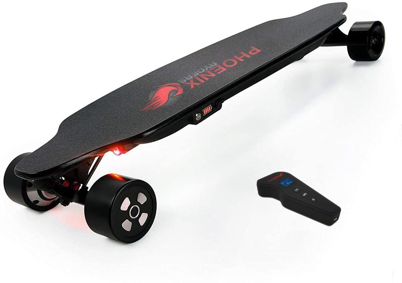 PHOENIX RYDERS LED Taillight Electric Skateboard, 38 x 9.5-Inch