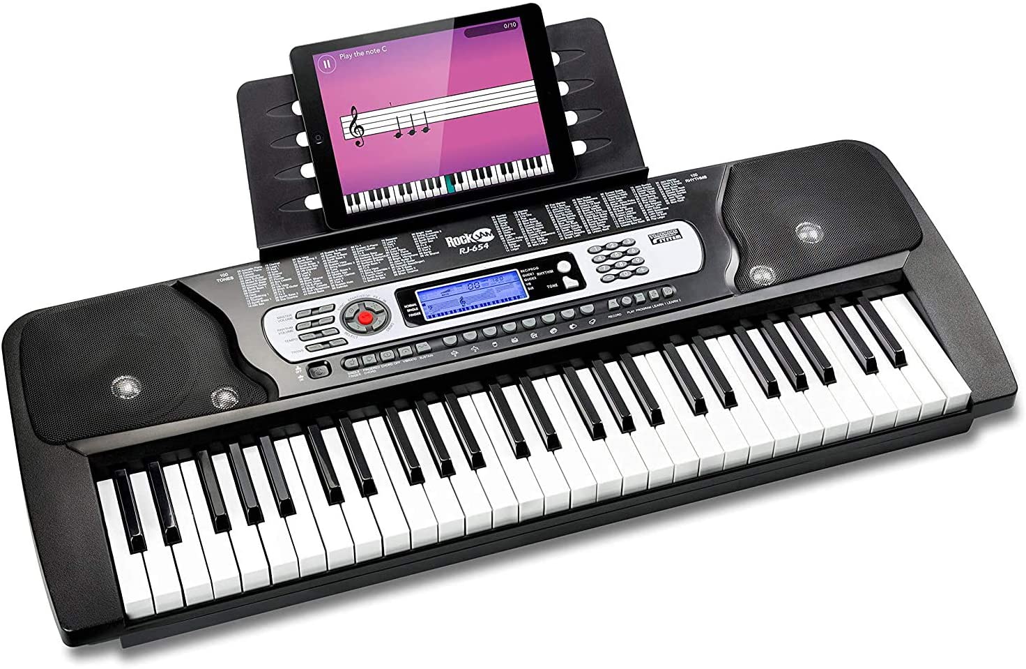 RockJam 54-Key Portable Digital Keyboard & LCD Screen