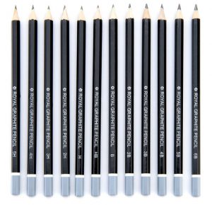 Royal & Langnickel Graphite Drawing Pencil Set, 12-Piece
