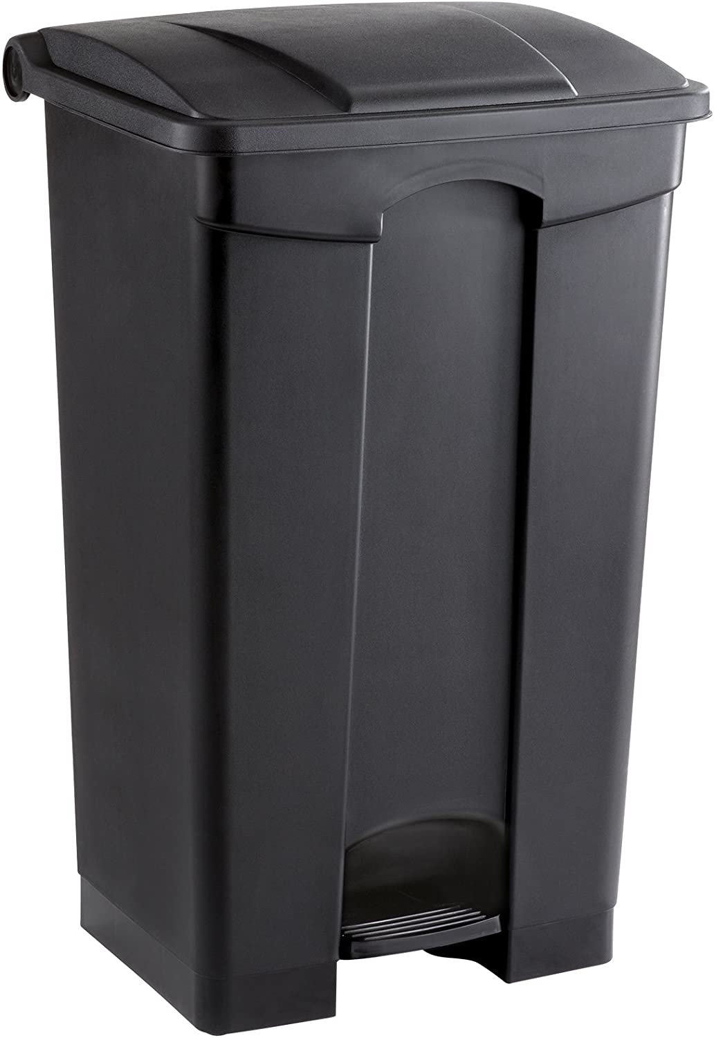 Safco Plastic Step-On Outdoor Garbage Bin, 23-Gallon