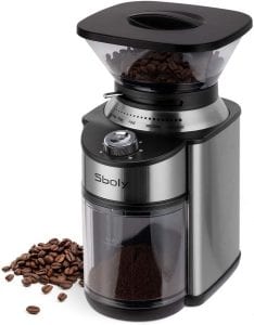 Sboly Conical Stainless Steel Burr Coffee Grinder