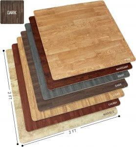 Sorbus Wood Grain Interlocking Foam Floor Mats
